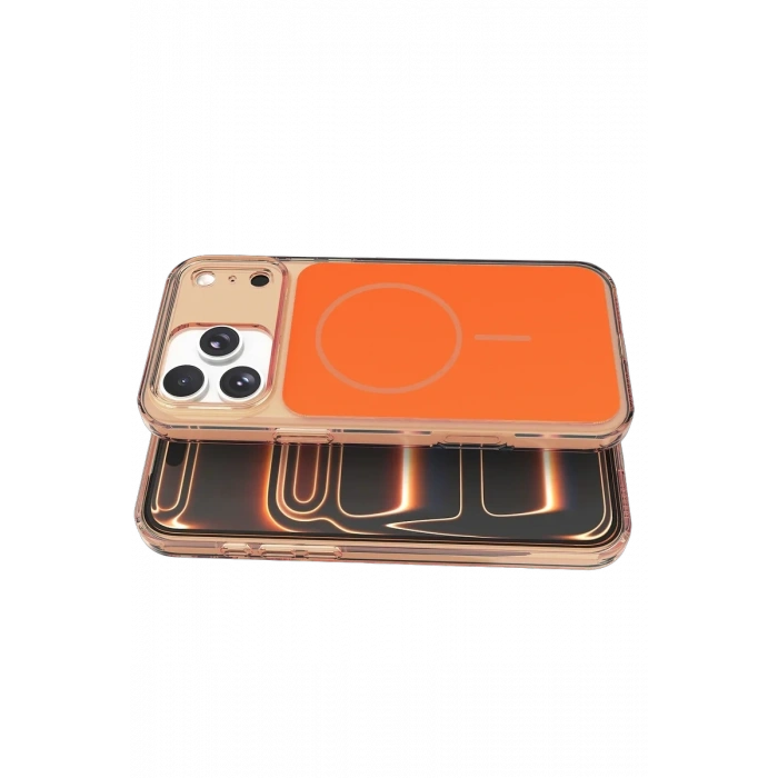 Apple iPhone 17 Pro Max Bruma Magsafe Kapak - Turuncu