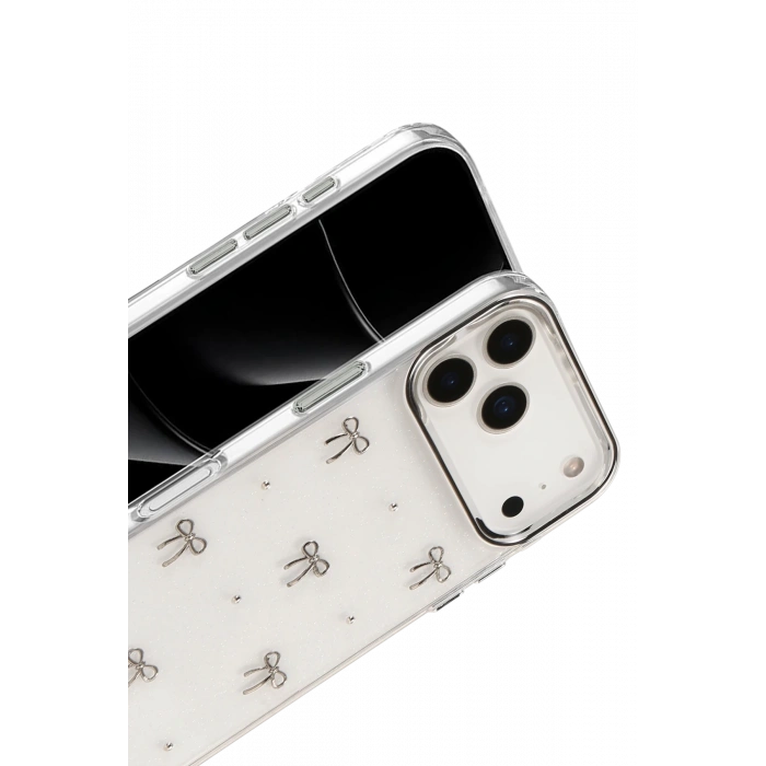 Apple iPhone 17 Pro Max Fiyonk Desenli Kapak - Desen 5