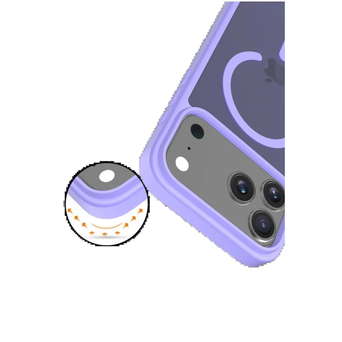 Apple iPhone 17 Pro Max Jota Magsafe Kapak - Lila