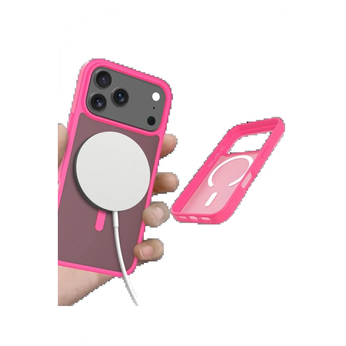 Apple iPhone 17 Pro Max Jota Magsafe Kapak - Rose