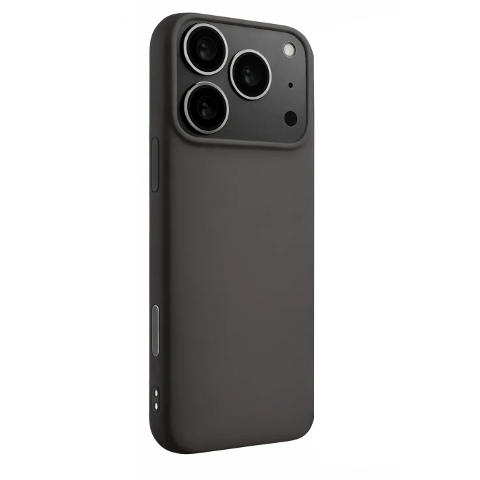 Apple iPhone 17 Pro Max Nano içi Kadife Silikon - Gri