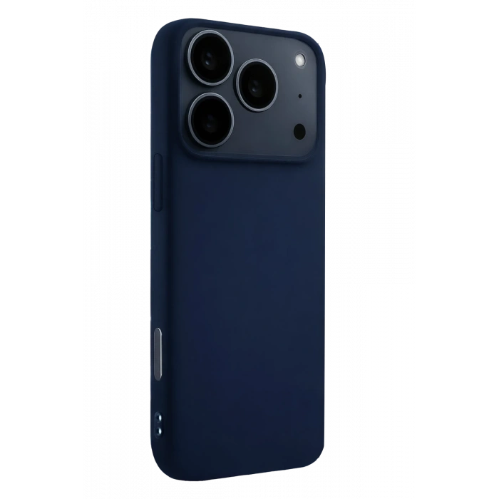 Apple iPhone 17 Pro Max Nano içi Kadife Silikon - Lacivert