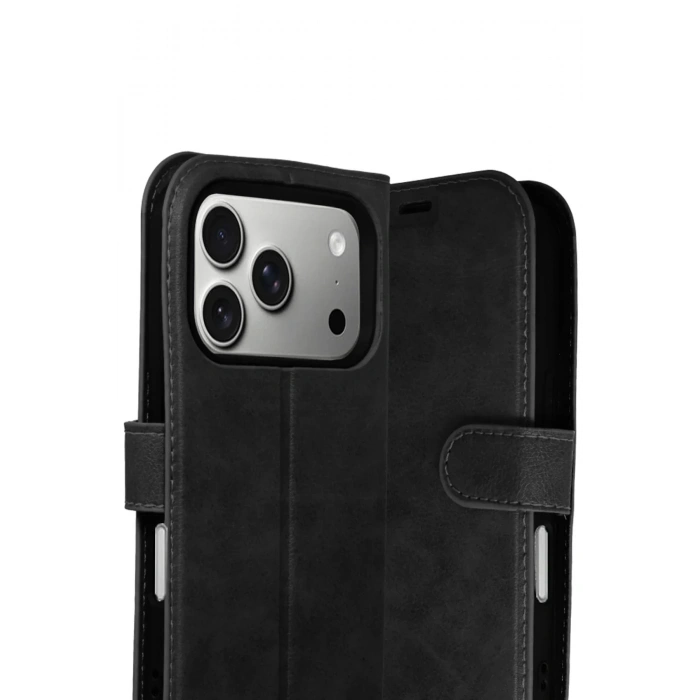 Apple iPhone 17 Pro Max Trend S Plus Kapaklı Kılıf - Siyah