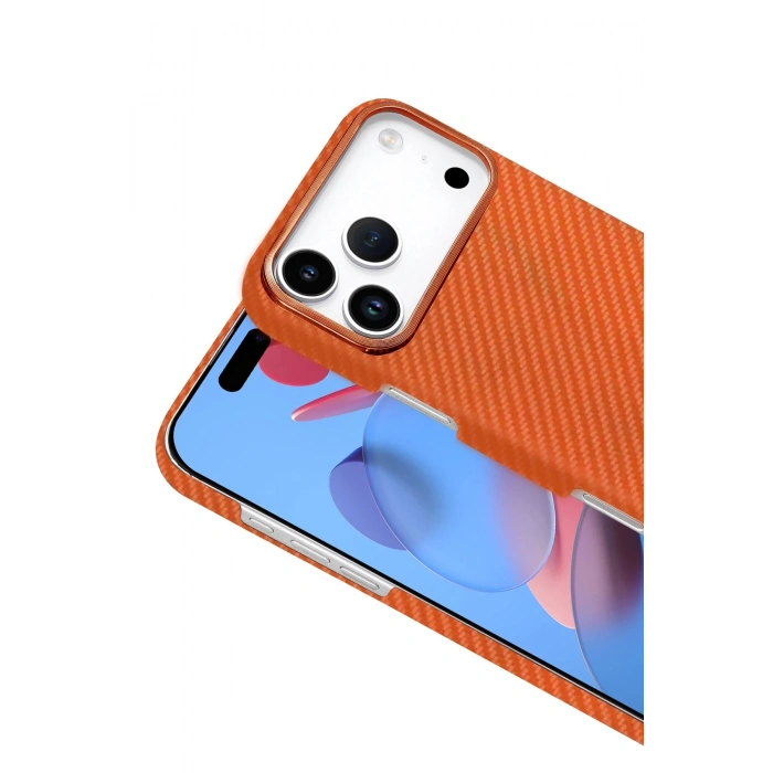 Apple iPhone 17 Pro Max Vega Magsafe Kapak - Turuncu