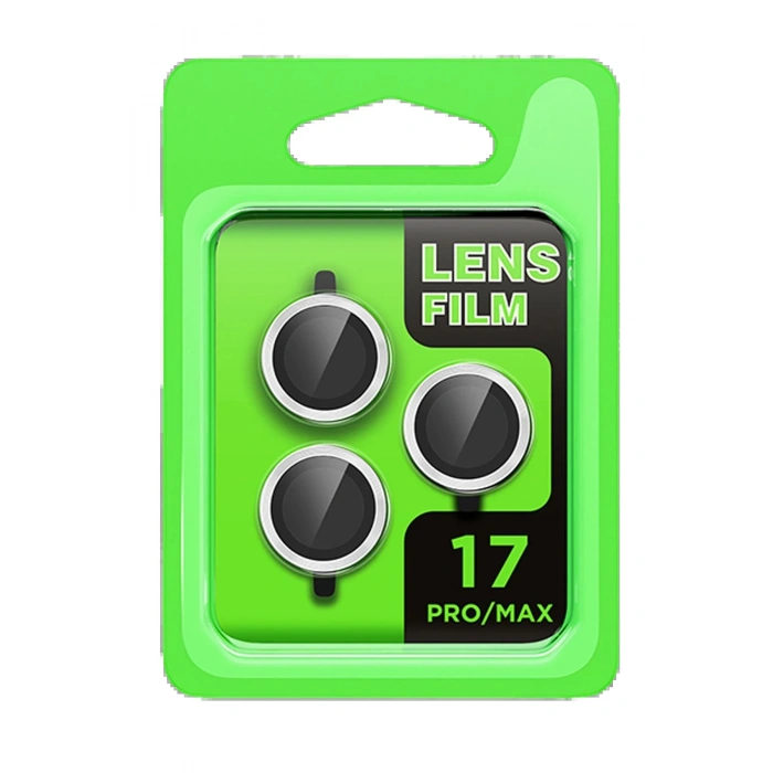 Apple iPhone 17 Pro Raze Metal Kamera Lens - Gümüş