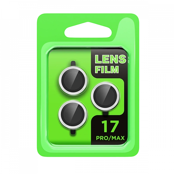 Apple iPhone 17 Pro Raze Metal Kamera Lens - Gümüş