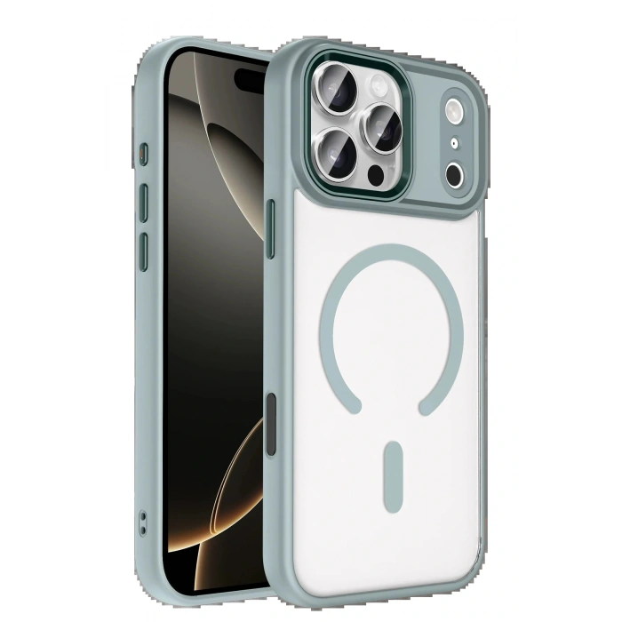 Apple iPhone 17 Pro Terea Magsafe Kapak - Gri