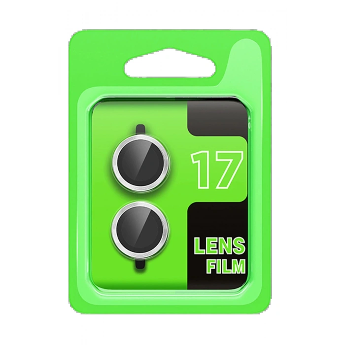 Apple iPhone 17 Raze Metal Kamera Lens - Gümüş