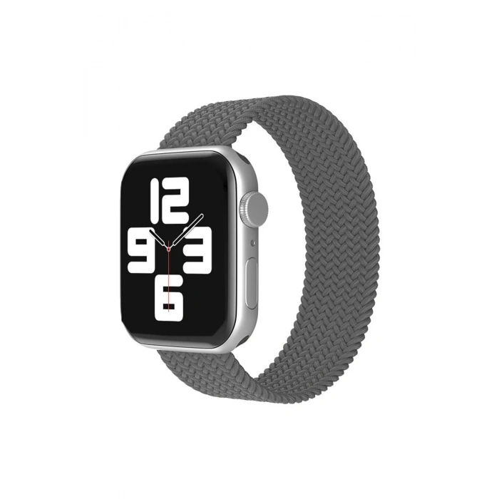 Apple Watch 38mm Ayarlı Solo Silikon Kordon - Gri