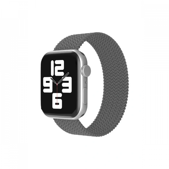 Apple Watch 38mm Ayarlı Solo Silikon Kordon - Gri