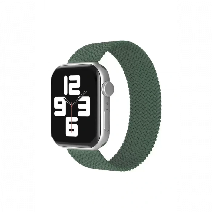 Apple Watch 38mm Ayarlı Solo Silikon Kordon - Haki Yeşil