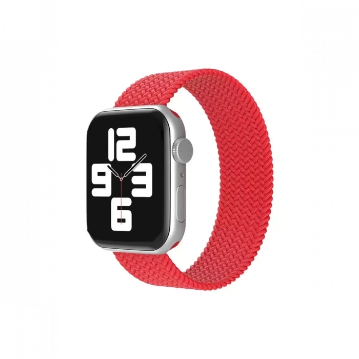 Apple Watch 38mm Ayarlı Solo Silikon Kordon - Kırmızı