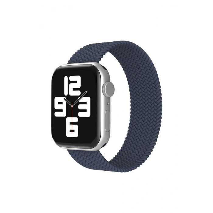 Apple Watch 38mm Ayarlı Solo Silikon Kordon - Lacivert