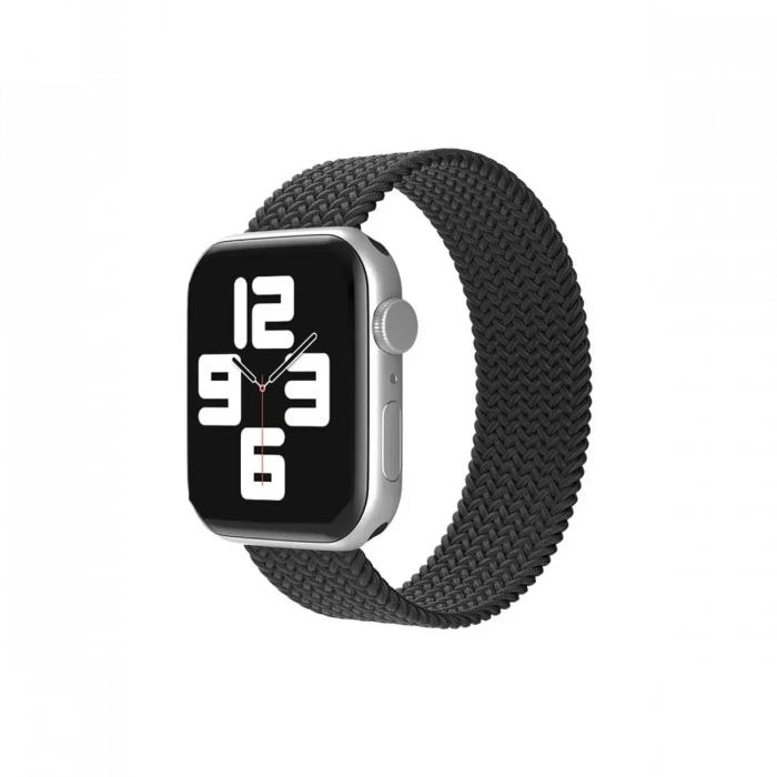 Apple Watch 38mm Ayarlı Solo Silikon Kordon - Siyah