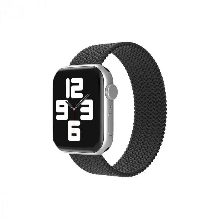 Apple Watch 38mm Ayarlı Solo Silikon Kordon - Siyah