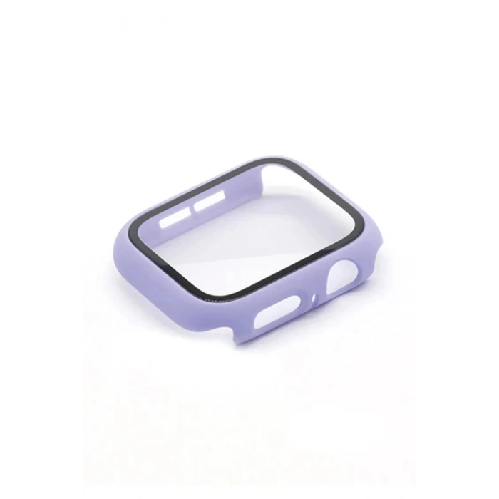 Apple Watch 38mm Camlı Kasa Ekran Koruyucu - Lila