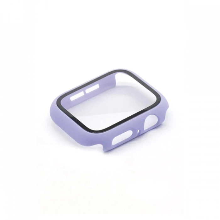 Apple Watch 38mm Camlı Kasa Ekran Koruyucu - Lila