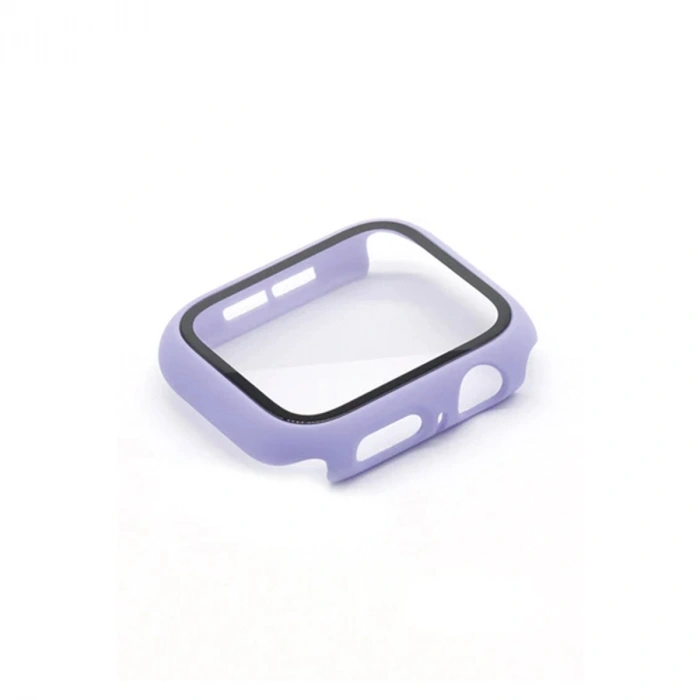 Apple Watch 38mm Camlı Kasa Ekran Koruyucu - Lila