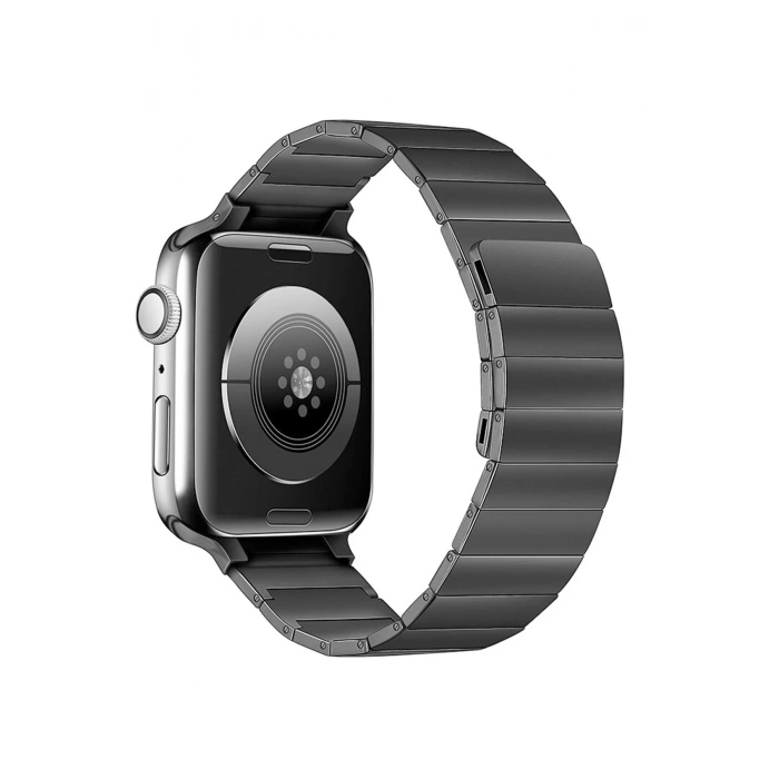 Apple Watch 38mm KR404 Huks Kordon - Siyah