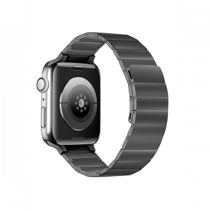 Apple Watch 38mm KR404 Huks Kordon - Siyah
