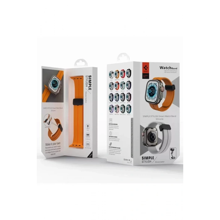 Apple Watch 38mm KR412 Elegance Stylısh Kordon - Kırmızı