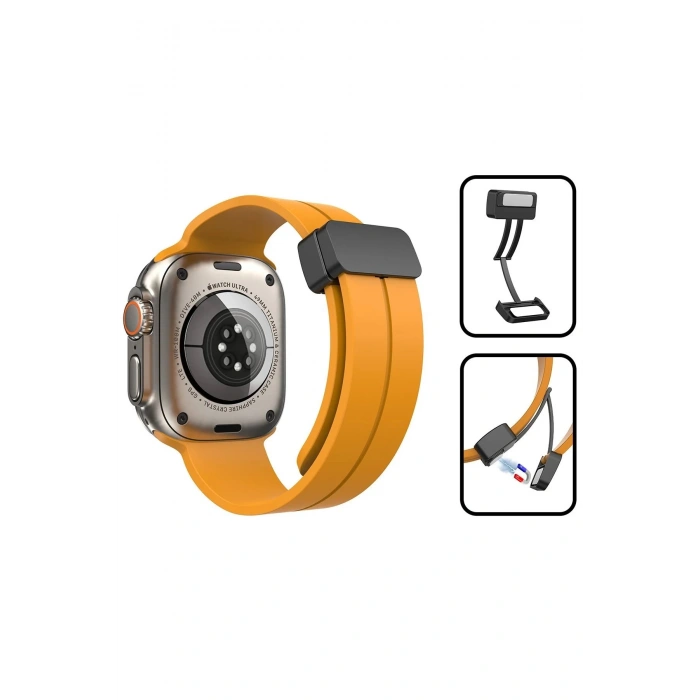 Apple Watch 38mm KR412 Elegance Stylısh Kordon - Lila