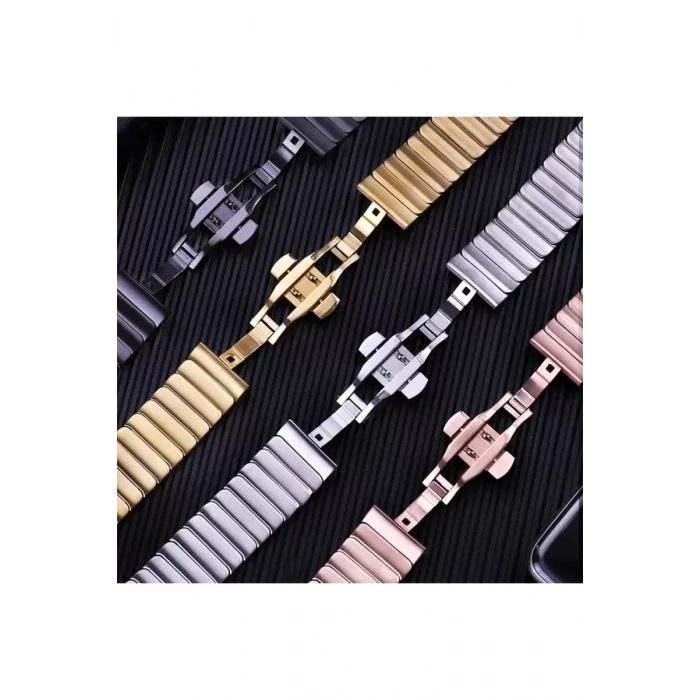 Apple Watch 38mm KR413 Fine Steel Kordon - Yıldız Işığı