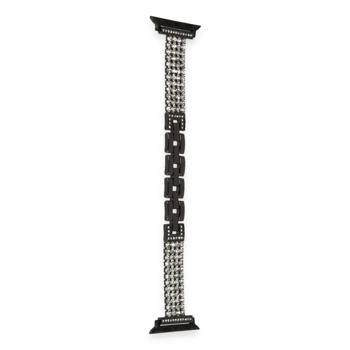 Apple Watch 38mm Live Taşlı Kordon - Siyah