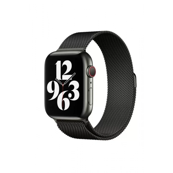 Apple Watch 38mm Metal Mıknatıslı Kordon - Siyah