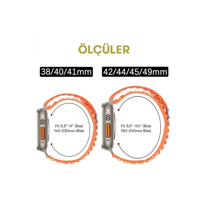 Apple Watch 38mm Mountain Kordon - Kırmızı