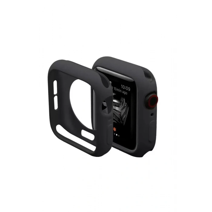 Apple Watch 38mm Silikon Alt Kasa - Siyah