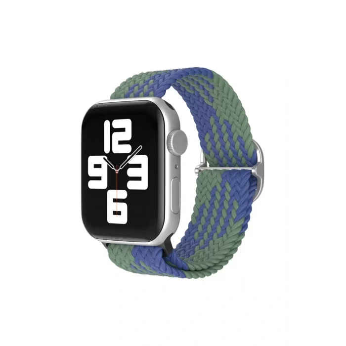 Apple Watch 38mm Star Kordon - Yeşil-Lacivert