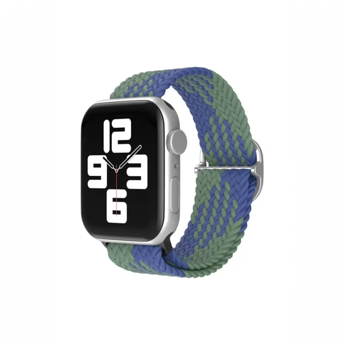 Apple Watch 38mm Star Kordon - Yeşil-Lacivert