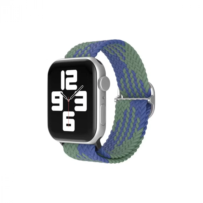 Apple Watch 38mm Star Kordon - Yeşil-Lacivert