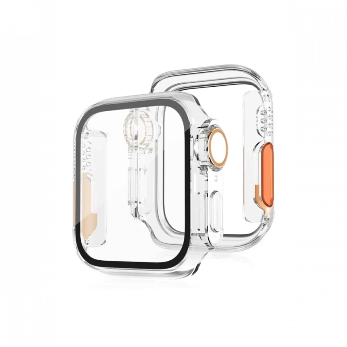 Apple Watch 40mm Watch 49mm Kasa Dönüştürücü ve Ekran Koruyucu - Şeffaf