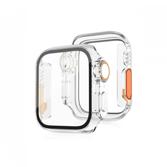 Apple Watch 40mm Watch 49mm Kasa Dönüştürücü ve Ekran Koruyucu - Şeffaf