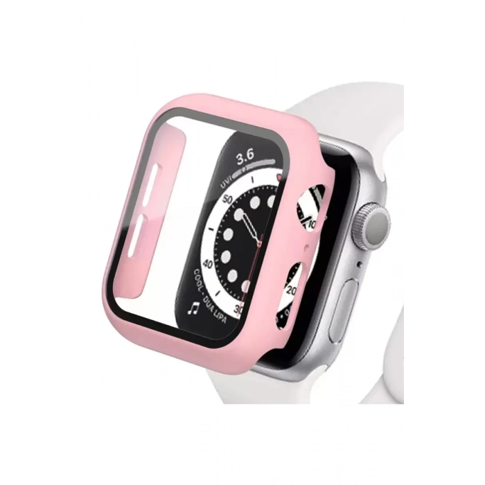 Apple Watch 42mm Camlı Kasa Ekran Koruyucu - Rose Gold