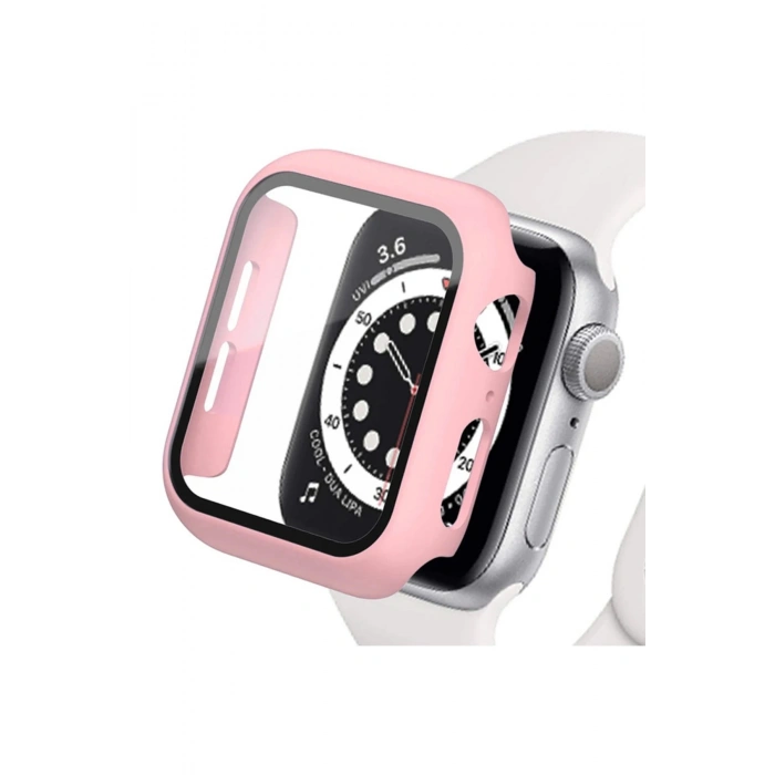 Apple Watch 42mm Camlı Kasa Ekran Koruyucu - Rose Gold