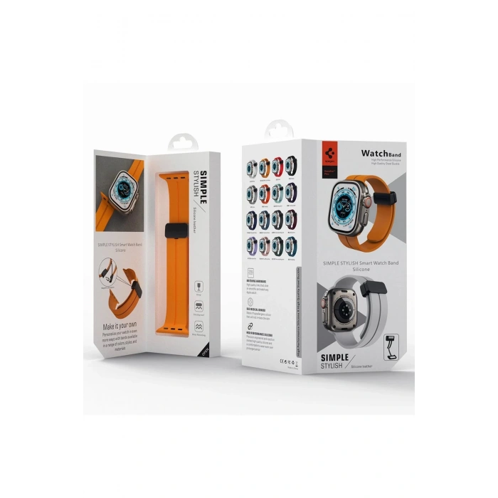 Apple Watch 42mm KR412 Elegance Stylısh Kordon - Derin Mor