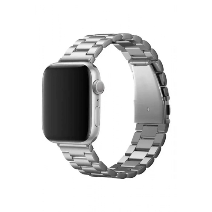 Apple Watch 42mm Metal Baklalı Kordon - Gümüş