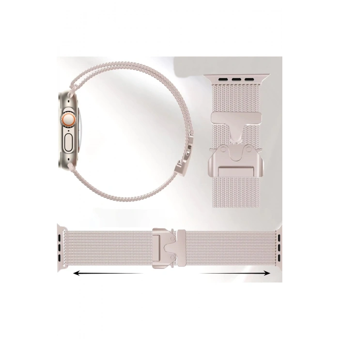 Apple Watch 42mm Milano Metal Kordon - Siyah