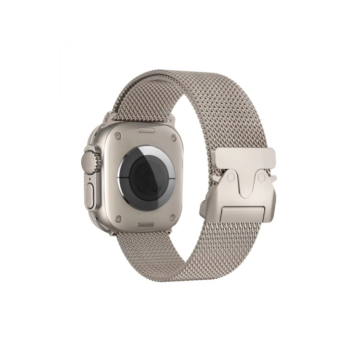 Apple Watch 42mm Milano Metal Kordon - Titan Gri