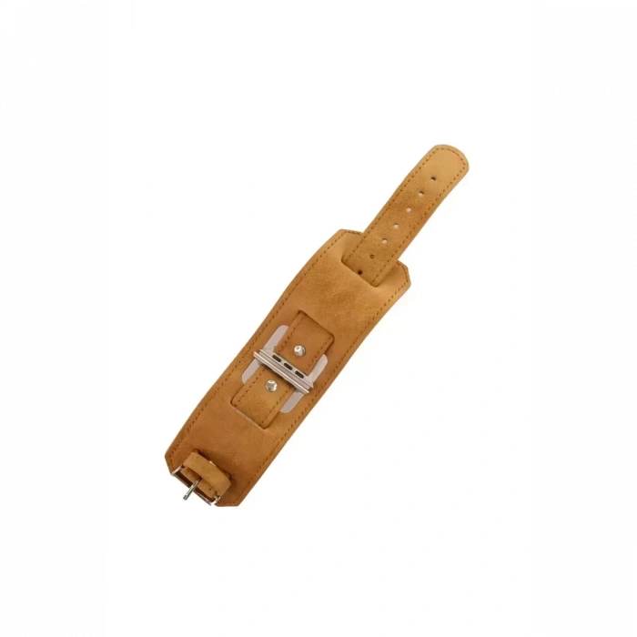 Apple Watch 42mm NL17 Deri Kordon - Taba