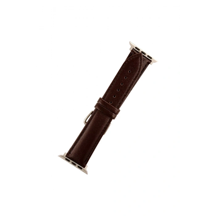 Apple Watch 42mm NL26 Deri Kordon - Kahverengi