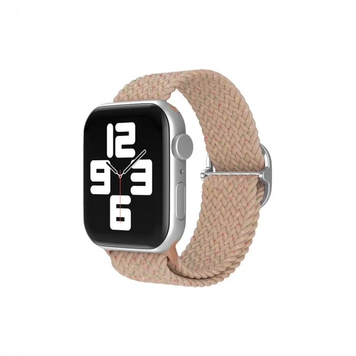 Apple Watch 42mm Star Kordon - Benekli Pudra