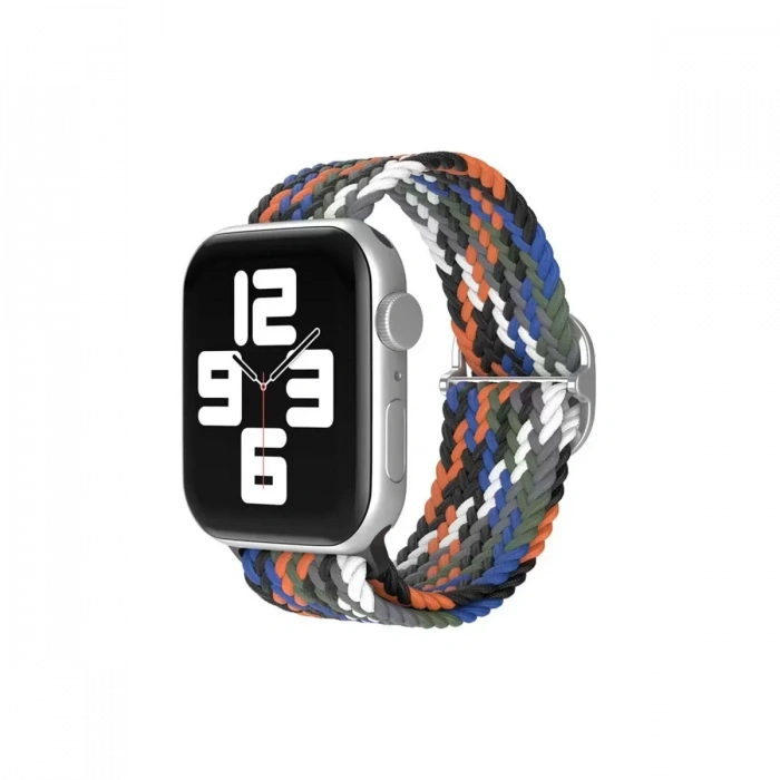 Apple Watch 42mm Star Kordon - Gri-Turuncu