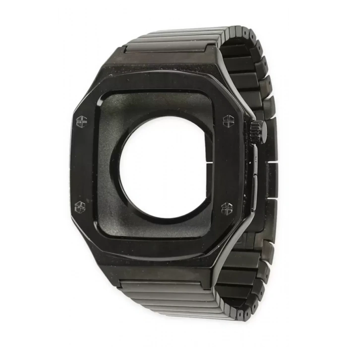 Apple Watch 44mm KR409 Metal Kordon - Siyah