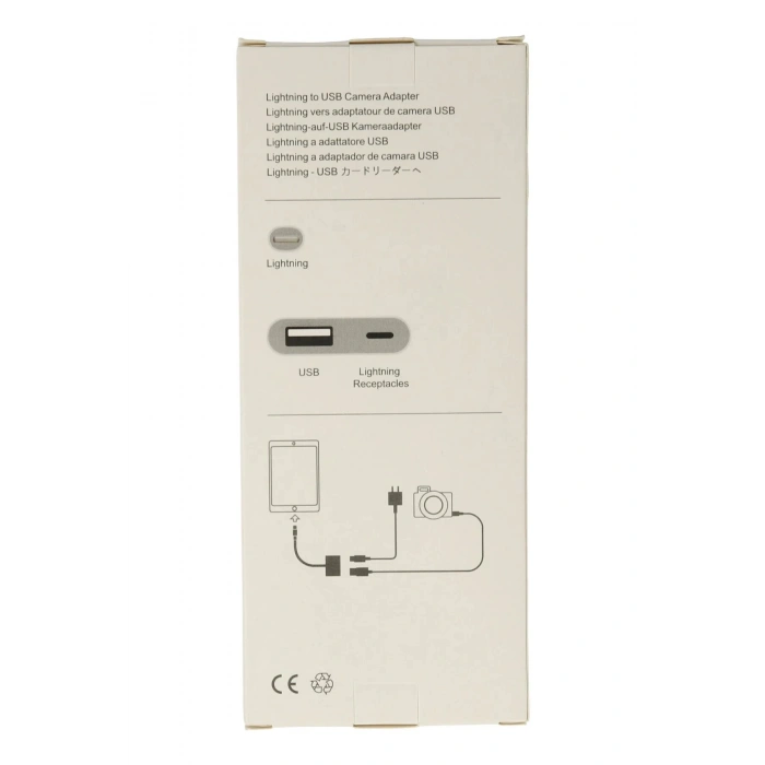 APR22 Iphone Otg 2in1 - Beyaz