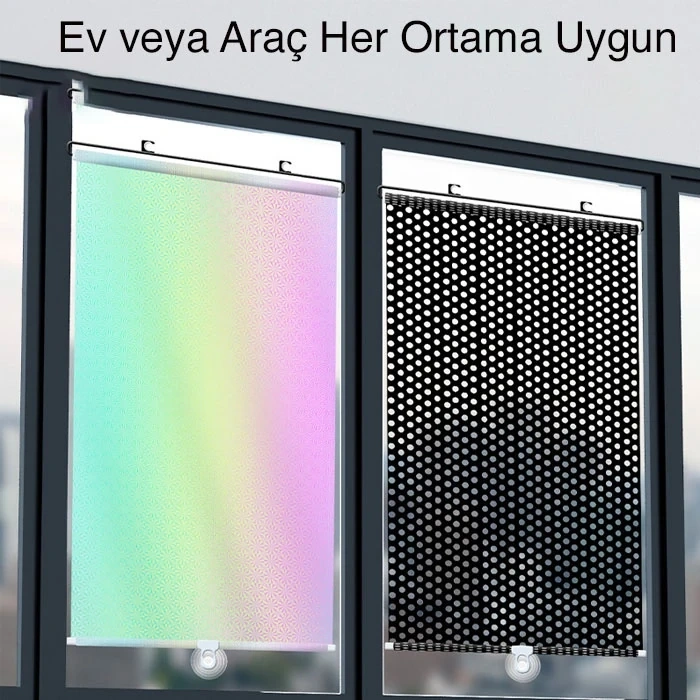 Araba Araç İçi Katlanabilir Araç Oto Ön Cam Güneşlik Branda 50x125cm