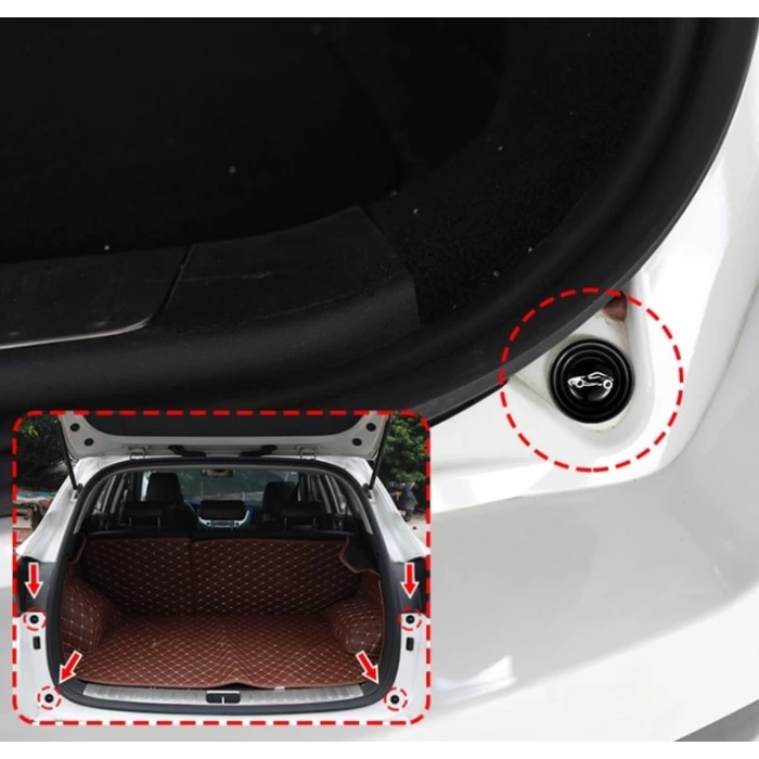 Araba Kapı Ses ve Darbe Emici Pad 10 Adet Siyah (4887)